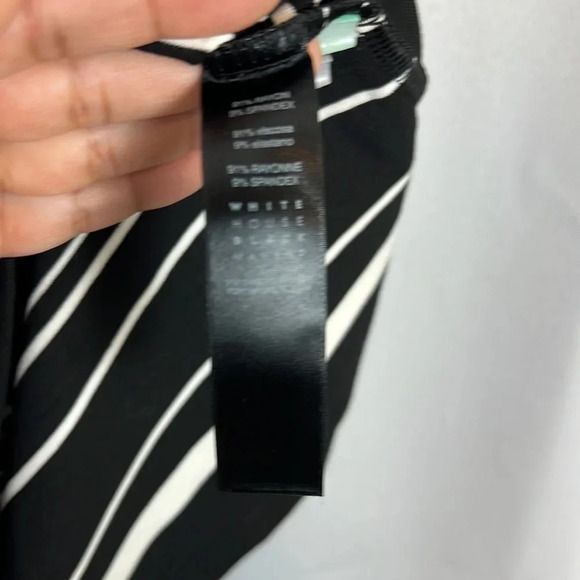 White House Black Market Striped Short Sleeves Knit Dress Size Small - Picture 4 of 6